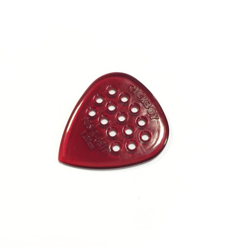 Pickboy Pos-a-Grip, Red, Polycarbonate, 1.00mm, 10 picks - Image 2